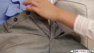 Blindfolded Bisexual Jock Sucks Cock In MMF Before Group Anal Assfucking Close Up