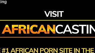 WATCH This Ebony Babe DEVOUR Monster Cock in Casting!