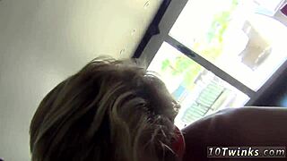 gay twinks french kiss then fuck hard by the pool 😘🍑💦