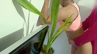 Fucking my wife's tiny latina maid 😈🍑