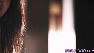 Pretty tanned lesbians finger rim each other