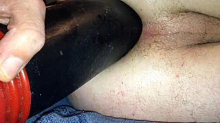 wanna see this ass get wrecked by a massive dildo beer bottle combo?