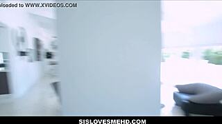 step sis autumn belle cums hard masturbating then sucks bro dick pov 😍🍆