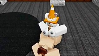slutty roblox bunny sneaks boys locker room begs hard fucking