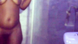 he slides his lovely thick cock into her wet big pussy she rides it hard shaking her huge ass