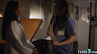 Hot Latina Milf Doctor Vicki Chase Lures Nurse Sinn Sage Into Pussy Licking Lesbian Sex