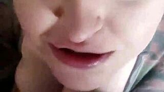 Kandy Kane's Huge Tits Bounce In Deepthroat Blowjob As Fat BBW Wife Slut