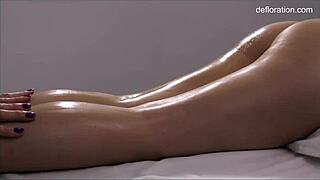 Jennifer Lorentz Delivers Intense Hot Massage To Virgin Petite Babe