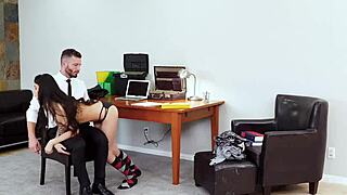 Asian Stepdaughter Spanked and Punished Hard by Daddy's Huge Cock in Garage