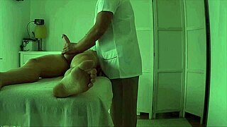 real chinese babe gives massive handjob orgasm in parlor massage
