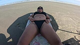 Watch Wife's Public Beach Fuck as Strangers Recognize Her Slutty Side