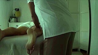 real chinese babe gives massive handjob orgasm in parlor massage