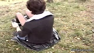 hey wanna see this british milf get cash for outdoor solo play?