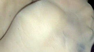 she strokes him off in sheer nylons teasing toes