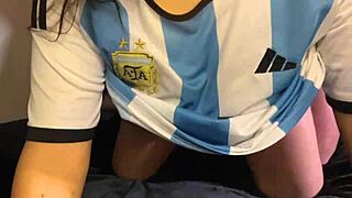 pendeja tetona bent over roughly fucked post argentina game homemade