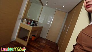 heart races watching cute young 18+ ladyboy give pov anal ride and sloppy blowjob