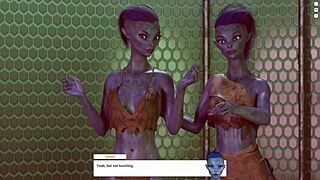 Intense Double Shemale Redhead Toy Riding