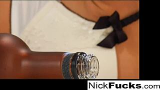 Nick pounds pussy and ass in wild hardcore threesome cumshot blast!