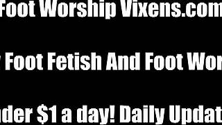 shilo wanna worship lorianna's heels and toes?