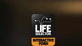 kiara lord's threesome anal blowjob escape with two cocks - lifeselector interactive