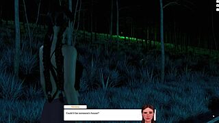 Intense Double Shemale Redhead Toy Riding