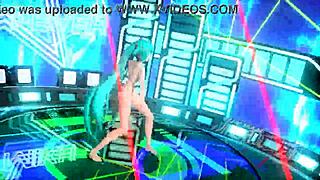 i cant believe hatsune miku's night fever project diva nude mod shows her big tits an ass so hot!!