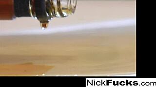 Nick pounds pussy and ass in wild hardcore threesome cumshot blast!