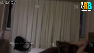 hotwife makes meek cuckold husband suck her while taking huge black cock in amateur menage