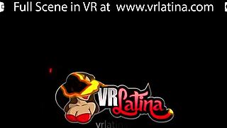 Stunning big ass latina teen's first vr pov porn experience
