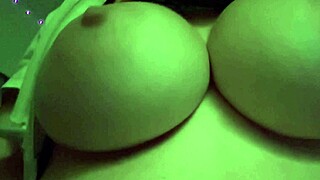 watch artemisia love's massive natural tits bounce in hot solo