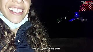 Fuckin' this latina public in buenos aires planetario so risky!!