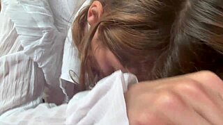 ebony bunny amateur gets huge cock in lingerie photoshoot