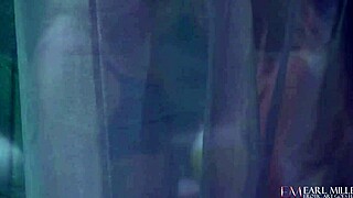 Blondes Chanel Rae and Brett Rossi rip clothes and eat dripping cunts!