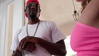 alexis takes massive cocks in hot delivery threesome anal pounding and blowjobs