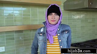 i finally get to suck this sexy arab teen babysitter's first cock