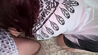 Big ass stepmom begs stepson to film intense anal pounding session