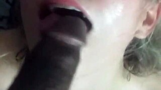 Hey, watch Lena Starr worship Jack Blaque's massive BBC up close!