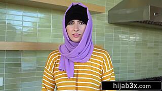 i finally get to suck this sexy arab teen babysitter's first cock