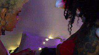 Free ebony lesbians dive into dirty armpit licking and wet pussy play