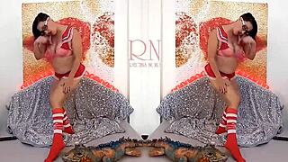 Schoolgirl Uniform Hides Her Wild Panties Striptease With Giant Toy Double Regina