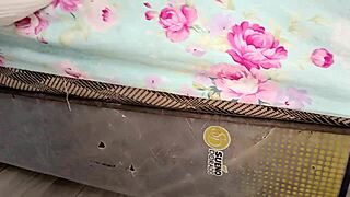 Stepbro ignores uni girl's period for hardcore pounding