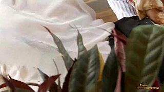 i surprised my horny redhead friend on her birthday with hot lesbian dildo pussy play on desk