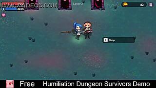 humiliation dungeon traps survivors in femdom game