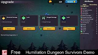 humiliation dungeon traps survivors in femdom game