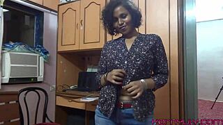 Horny Lily's Big Tits Bounce In Amateur Indian Cumshot Orgasm
