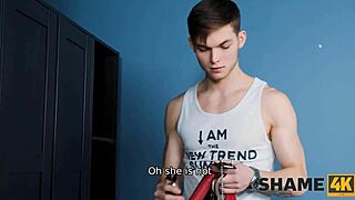 GUY DUMPS DILDO FOR MATURE'S WIDE-OPEN LEGS AND JUICY PUSSY POUNDING