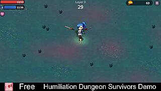 humiliation dungeon traps survivors in femdom game