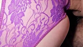 best colleague's husband unloads huge cumshot on my panty-covered huge ass close up