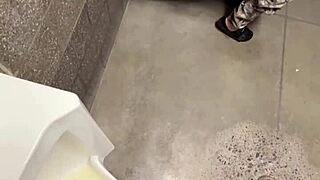 wife fucks in restroom bubble bath then risky hotel pounding