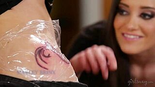 hey girls tattooing while licking pussy marley brinx anna de ville